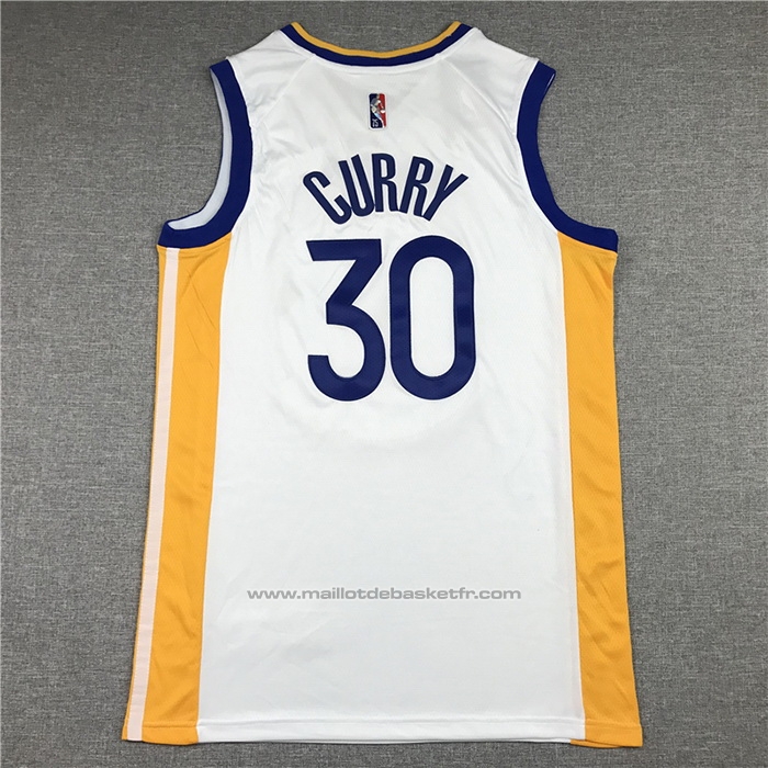 Maillot Golden State Warriors Stephen Curry #30 Association 2021-22 Blanc